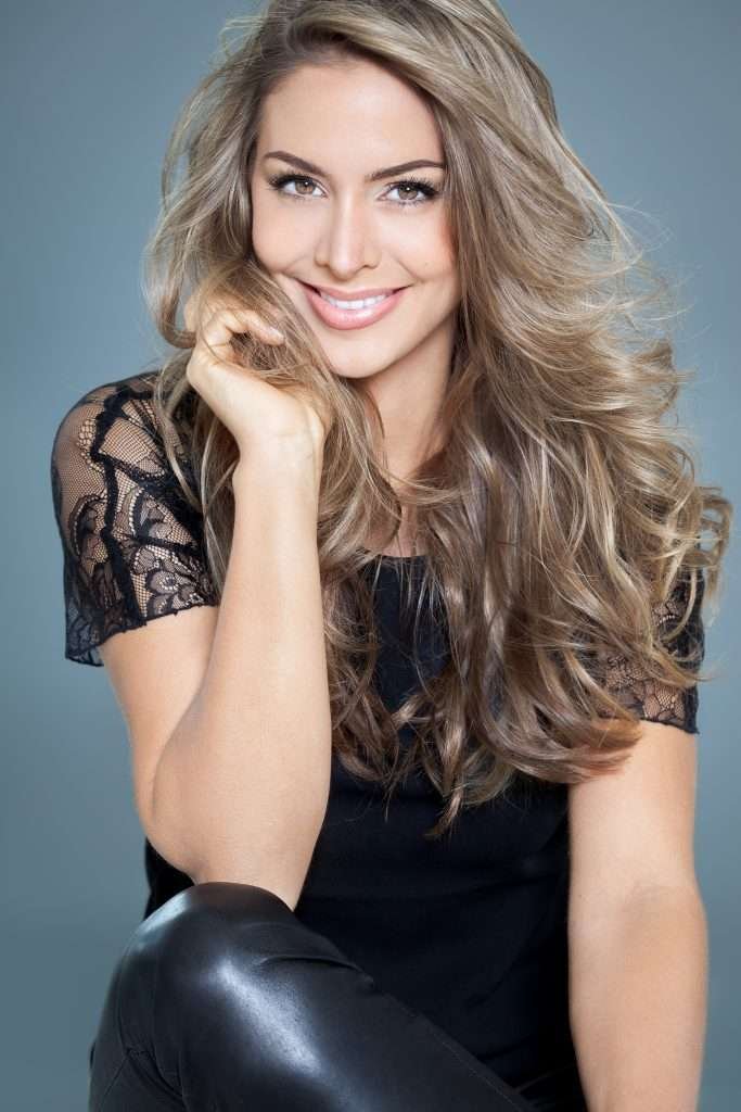 blond highlights model look from haute hair coquitlam hair salon